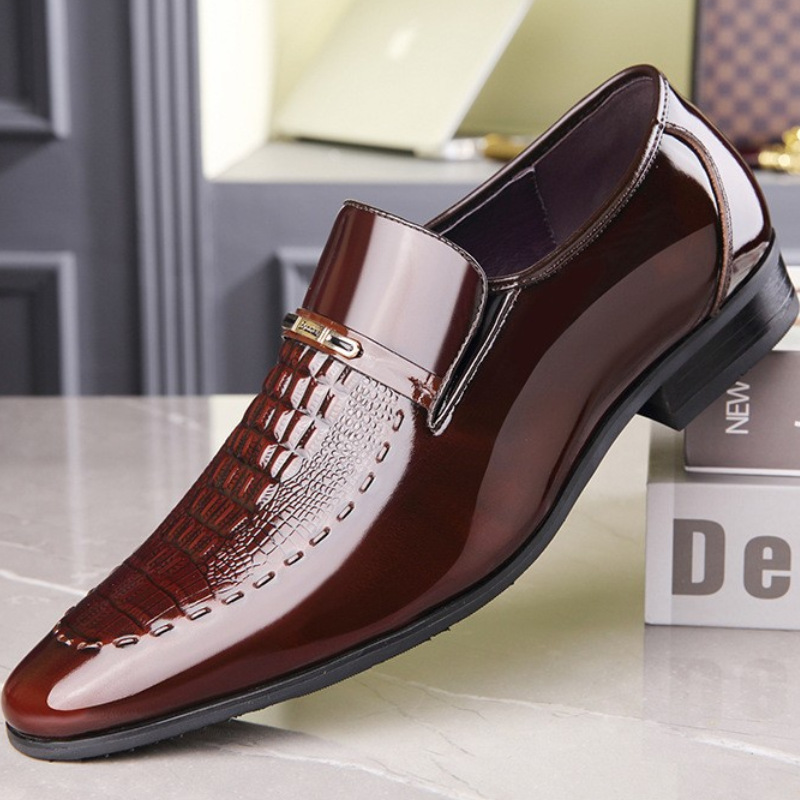 Men Shoes For Office Work - Men Leather Shoes Patent Leather Business