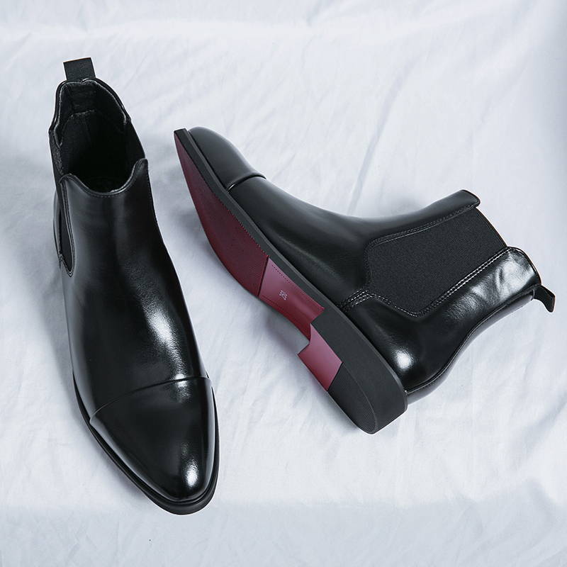 Men Shoes Red Bottom - Chelsea Boots for Men Red Sole