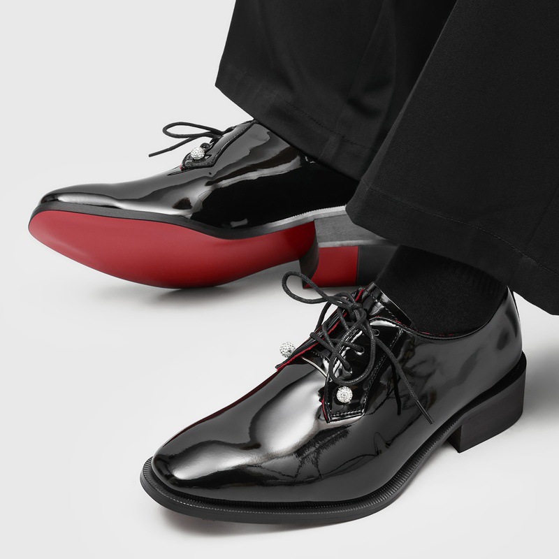 Men Shoes Red Bottom - Men's shoes 2026 new shiny red
