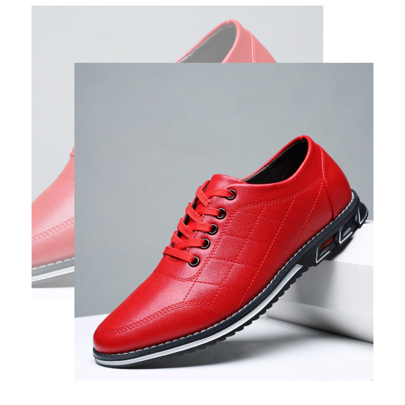 Size 38-48 Red Business Casual - огляд і ціна Men Shoes Red Bottom