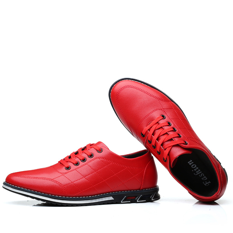 Size 38-48 Red Business Casual - огляд і ціна Men Shoes Red Bottom