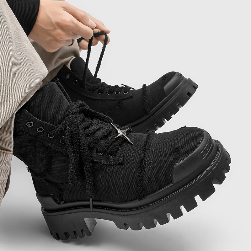 Men's High Top Platform Boots  - огляд і ціна Men'S Shoes For Work