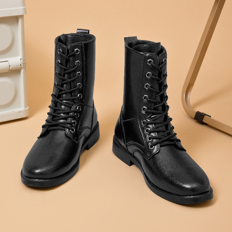 High-top Leather Boots Outdoor - огляд і ціна Men'S Shoes For Work