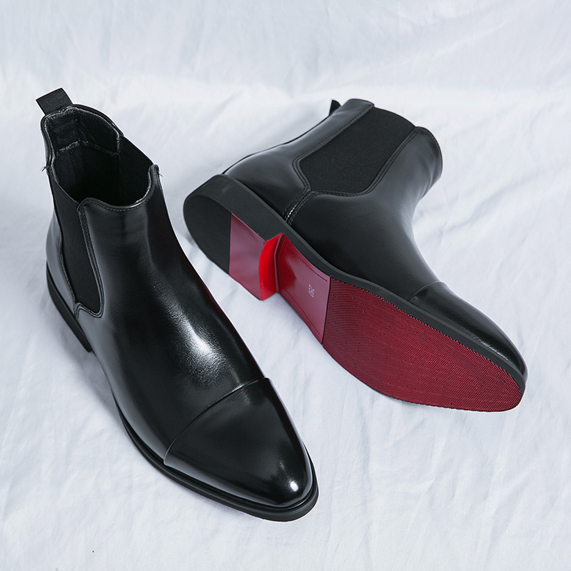 Chelsea Boots for Men Red Sole - огляд і ціна Men Shoes Red Bottom