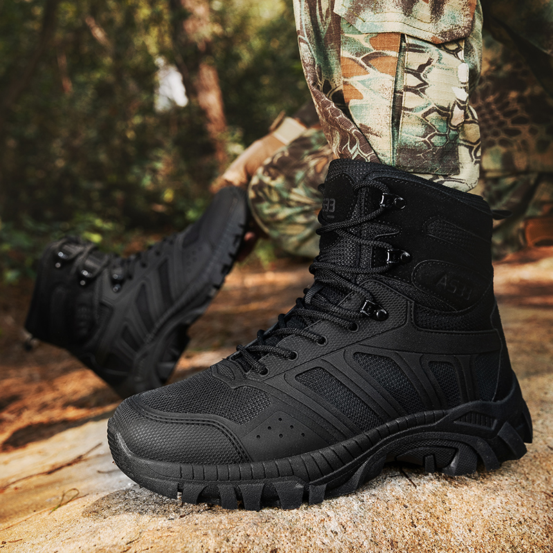 Men Tactical Boots Lace Up Des - огляд і ціна Men'S Shoes For Work