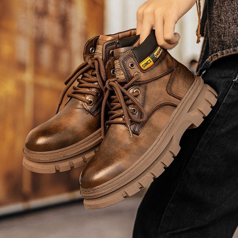 Vintage Men Platform Ankle Boo - огляд і ціна Men'S Shoes For Work