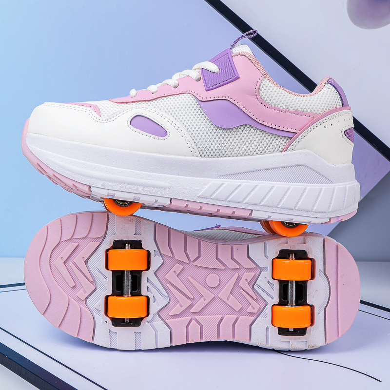 Kids Roller Skates 4 Wheels De - огляд і ціна Men Shoes Running