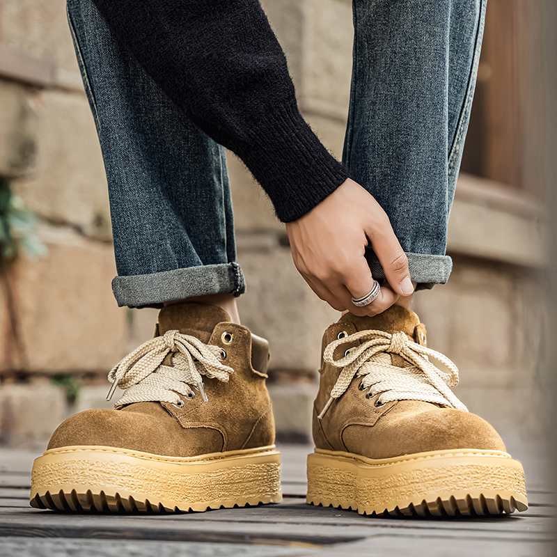 Men's high-quality suede horse - огляд і ціна Men'S Shoes For Work