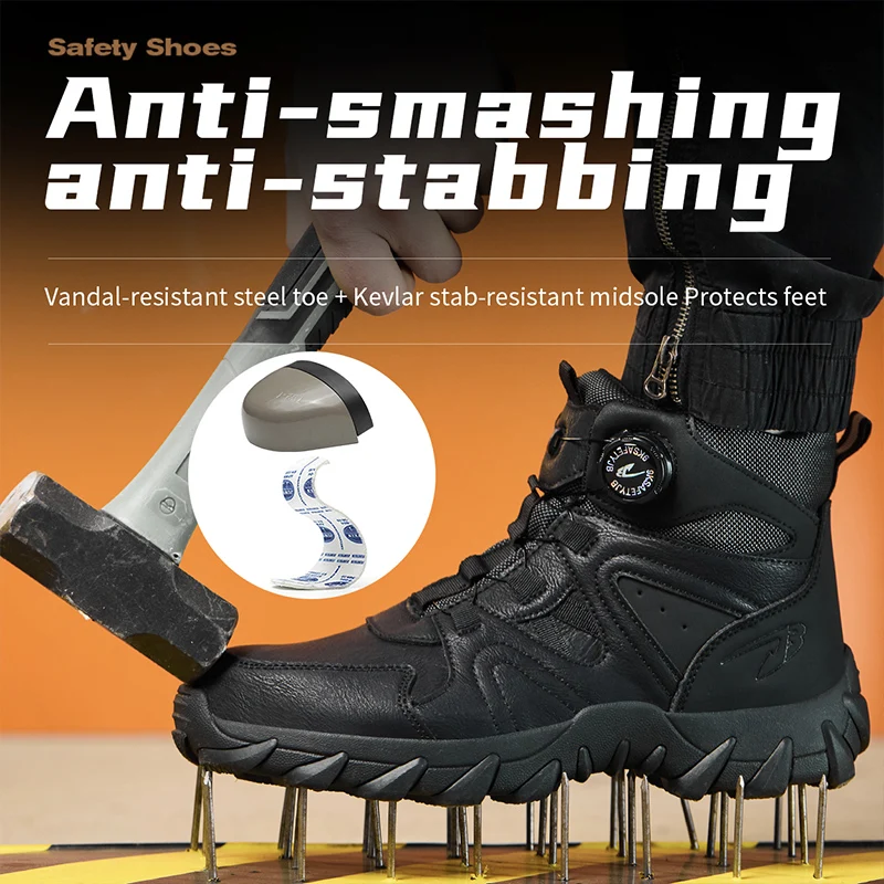 New Men's Safety Boots Work Bo - огляд і ціна Men'S Shoes For Work