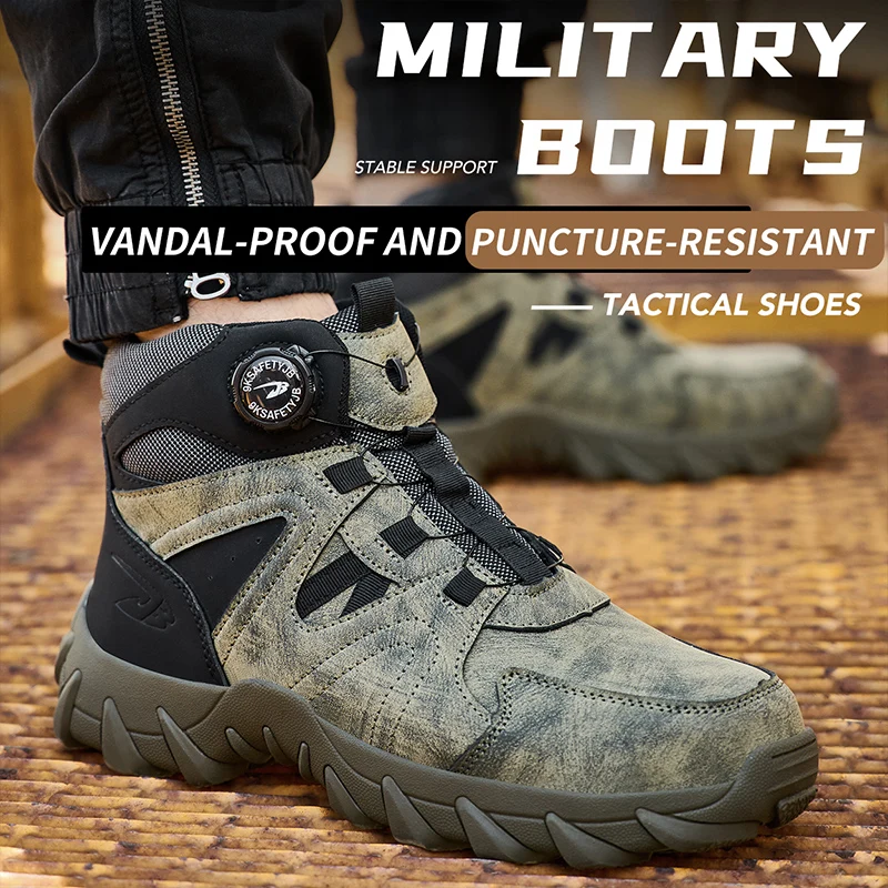 New Men's Safety Boots Work Bo - огляд і ціна Men'S Shoes For Work