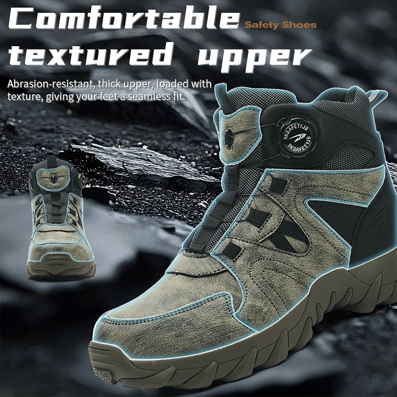 New Men's Safety Boots Work Bo - огляд і ціна Men'S Shoes For Work