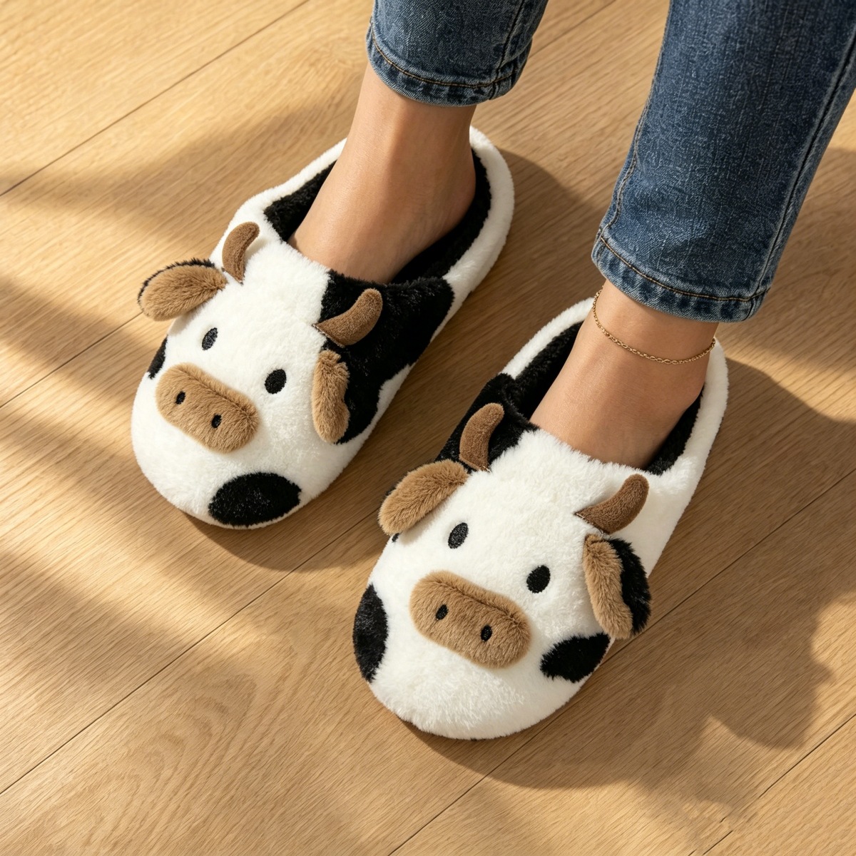 Comfy Cow Plush Slippers Women - огляд і ціна Men'S Shoes For Summer